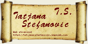 Tatjana Stefanović vizit kartica